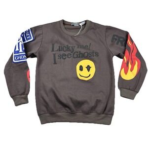 Hbat Kanye Kid Cudi Sweatshirt Womens XL I See Ghosts Saintward Hip Hop Colab